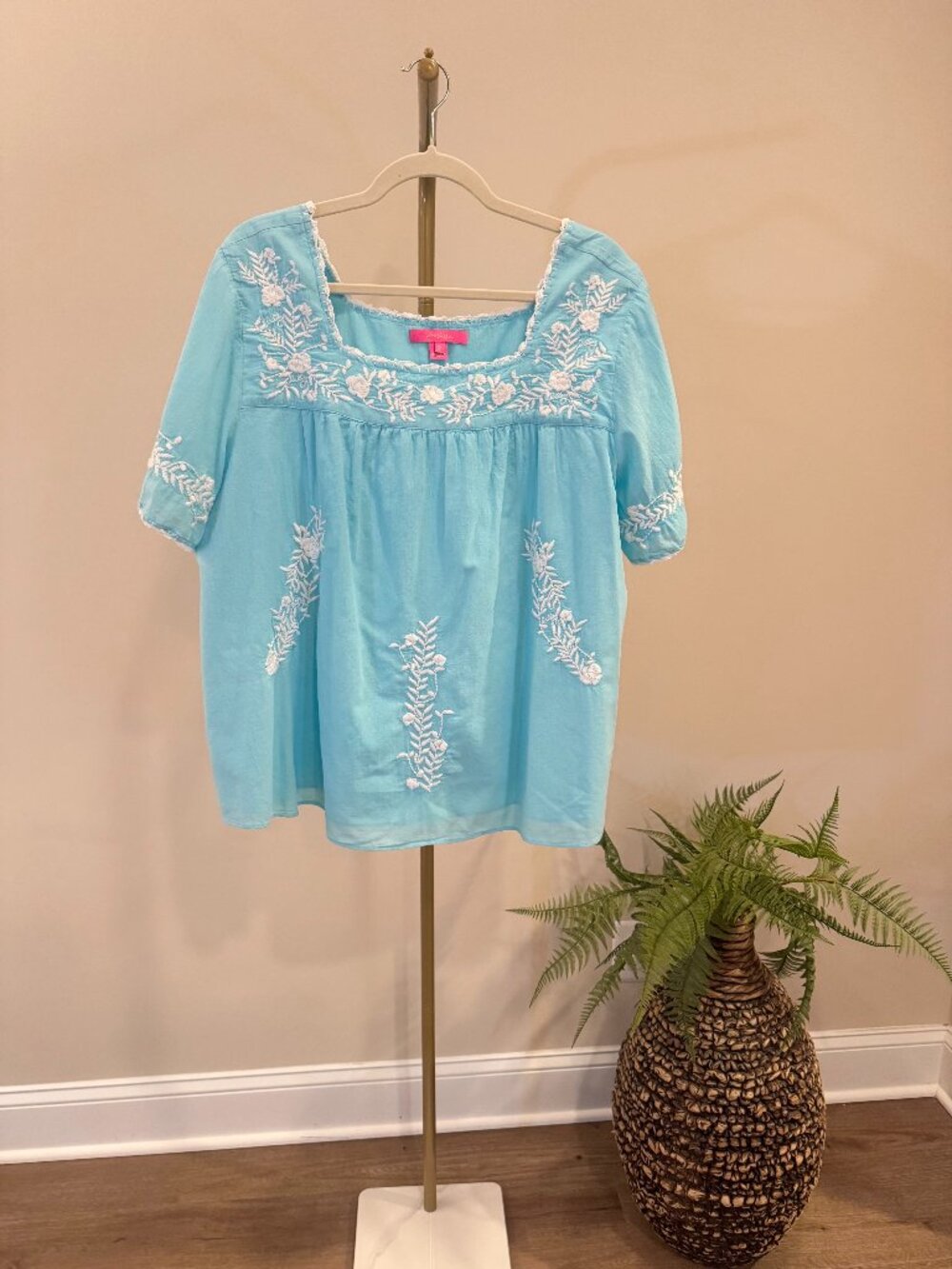 Lilly Pulitzer Embroidered Blouse